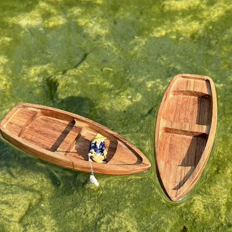 Fishing Boat Oar - El yapımı Ahşap Tekne Mini Yüzen
