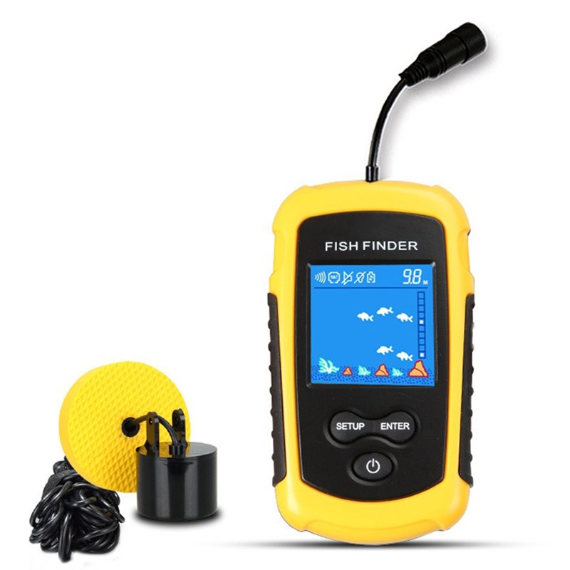 Fishing Boat Depth Finder - ABHT-Kayak Taşınabilir Balık Derinlik Ölçer Su