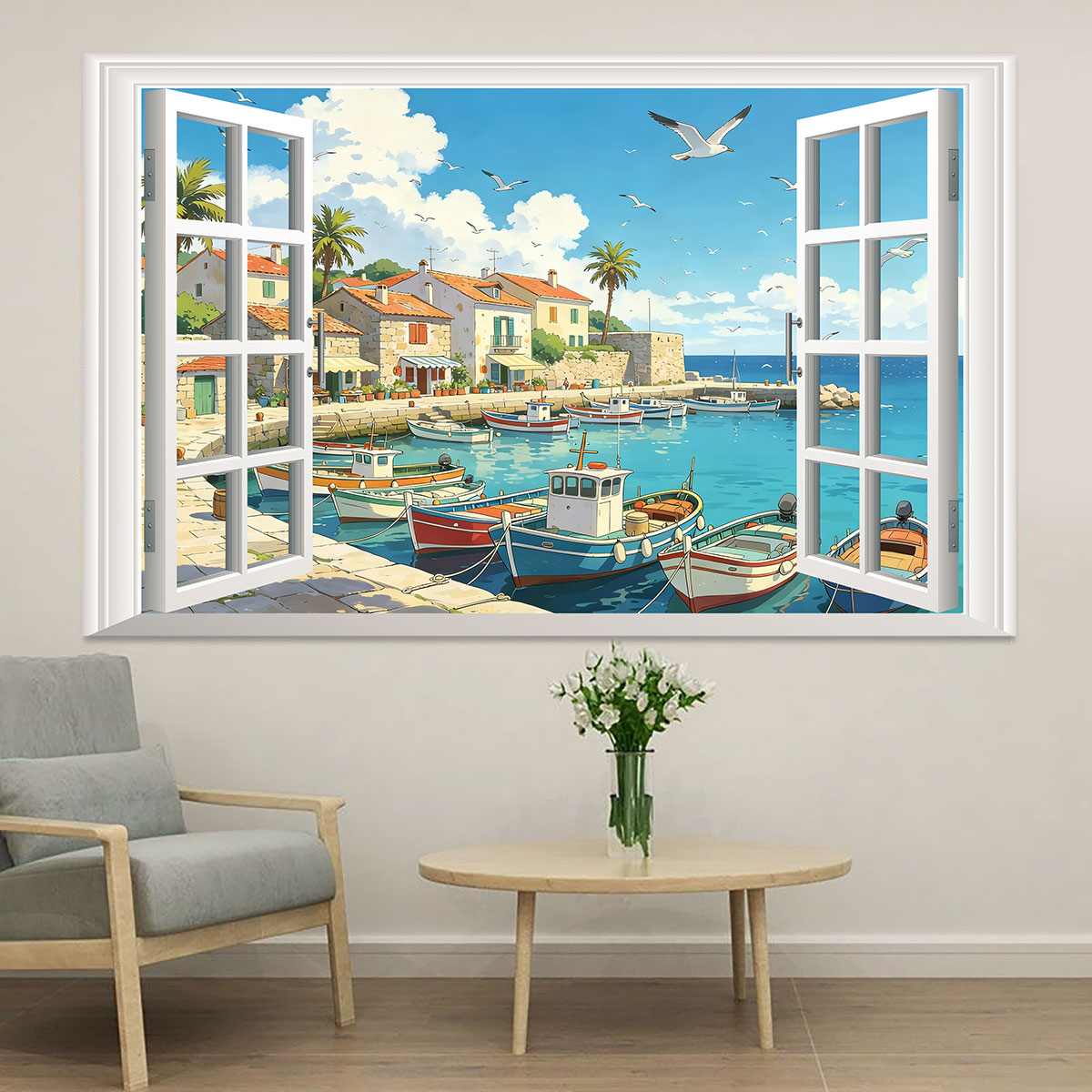 Fishing Boat Cover - Deniz manzarası, balıkçı köyleri ve tekneleri