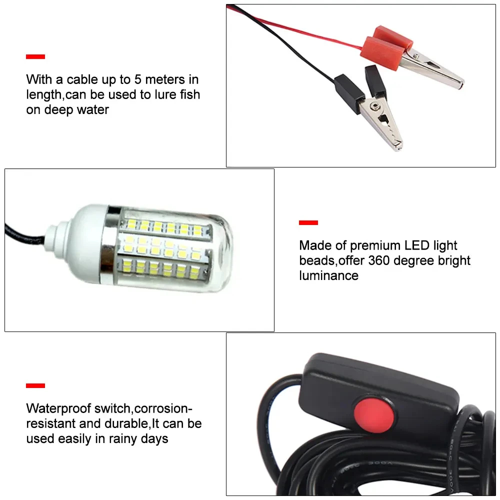12V sualtı lambası 15W 108 LED - Fishing Boat Navigation Light incelemesi ve fiyatı