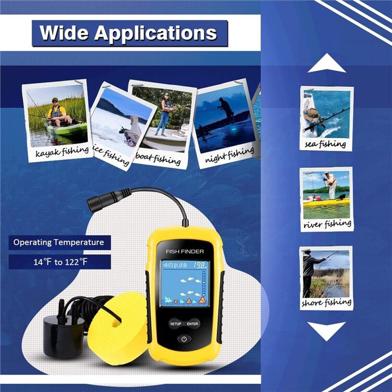 ABUE-Kayak Taşınabilir Balık D - Fishing Boat Depth Finder incelemesi ve fiyatı