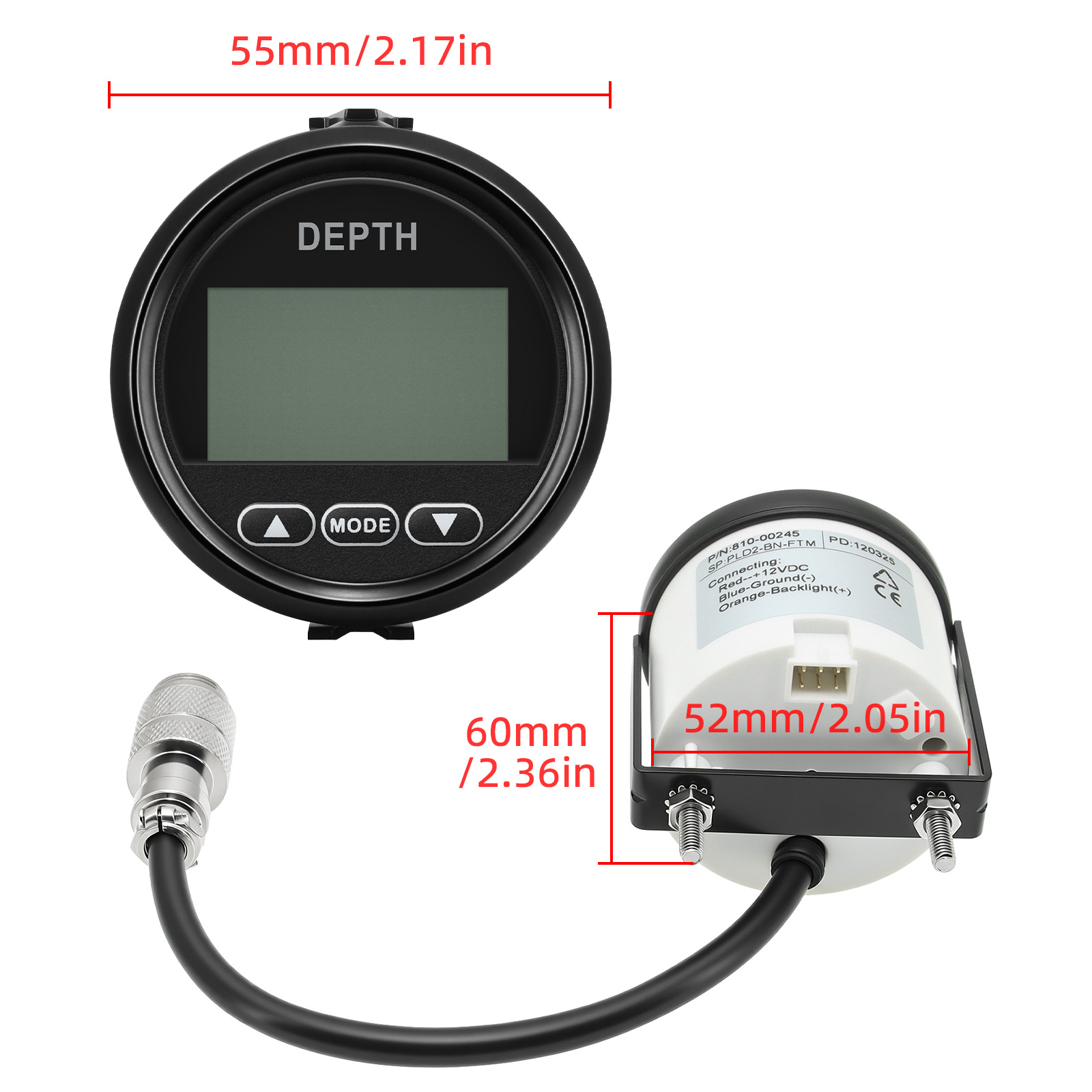 Yeni Derinlik Dedektörü 52mm/2 - Fishing Boat Gps incelemesi ve fiyatı
