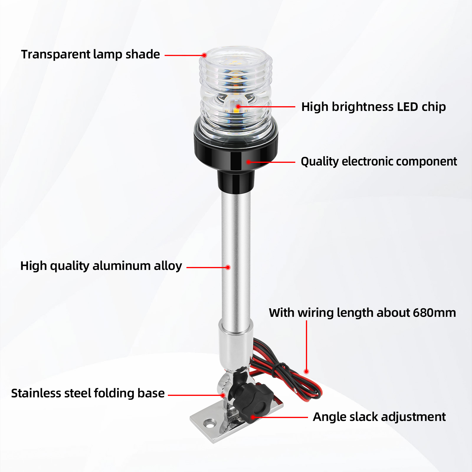 Navigasyon ışığı 12 inç tekne  - Fishing Boat Navigation Light incelemesi ve fiyatı