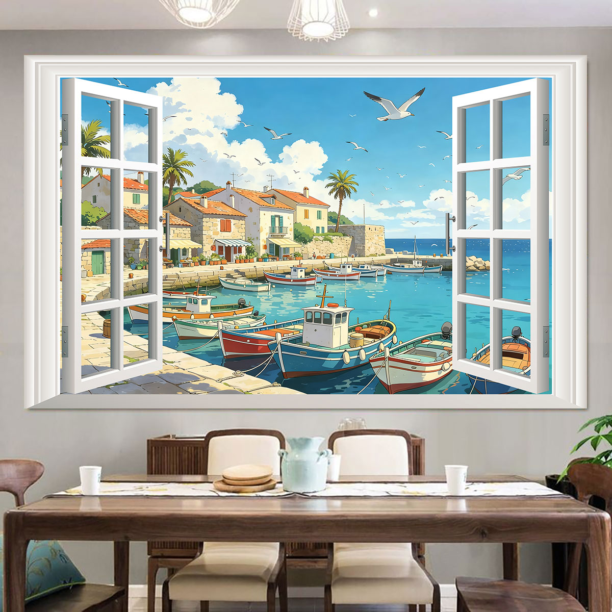 Deniz manzarası, balıkçı köyle - Fishing Boat Cover incelemesi ve fiyatı